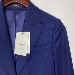 NWT Theory Brince B Blazer Sea Blue Size 0